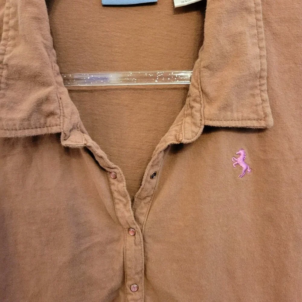 Wrangler Blues Polo Shirt, Women's Large - Picture 2 of 6